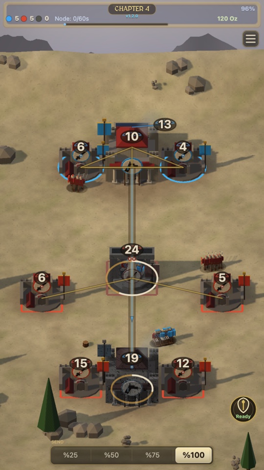 Legion forts and marching troops in chapter 4